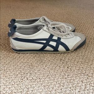 Onitsuka Tiger by Asics Cream and Navy Sneakers